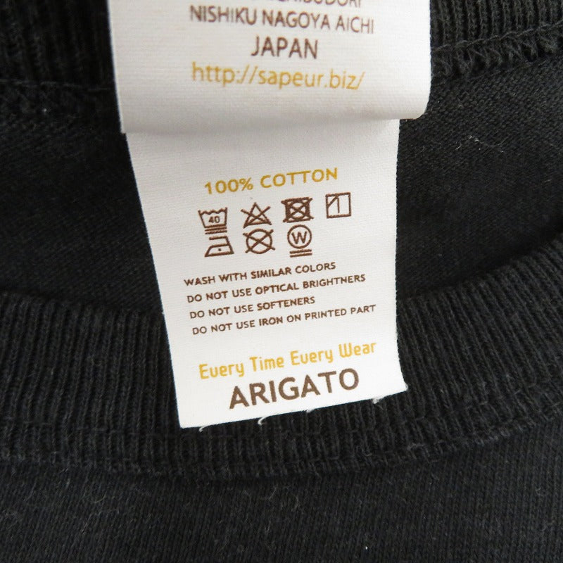 SAPEur | サプール 半袖Ｔシャツ ブラック サイズ：L【瀬戸大橋店】