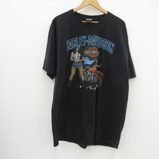 HARLEY-DAVIDSON | ハーレーダビットソン ピンナップガールTシャツ 半袖Ｔシャツ サイズ:2XL ブラック【瀬戸大橋店】