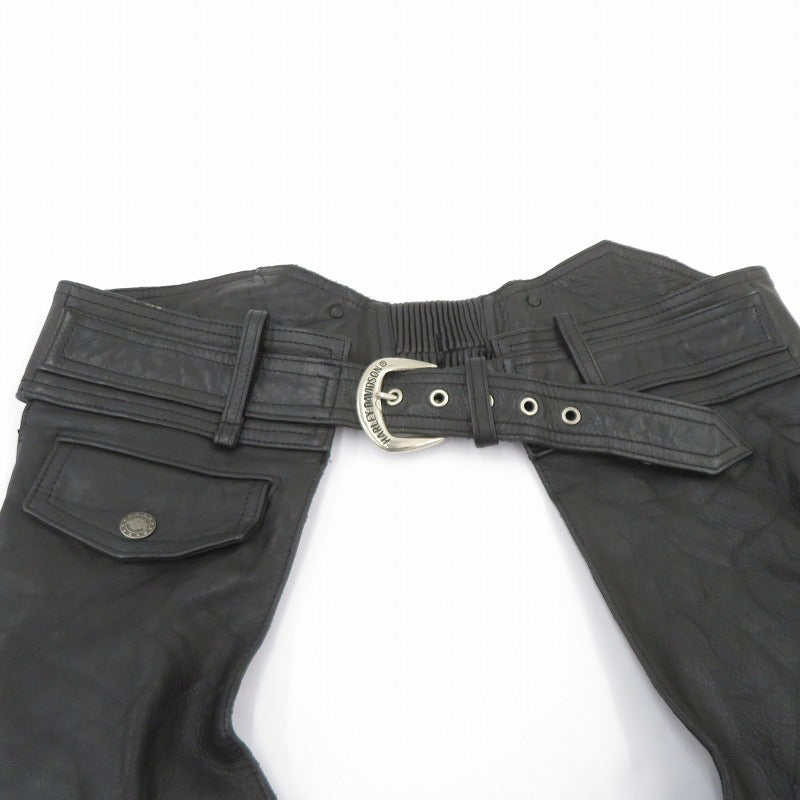 HARLEY-DAVIDSON | ハーレーダビットソン レザーチャップス パンツ ブラック サイズ：M【瀬戸大橋店】