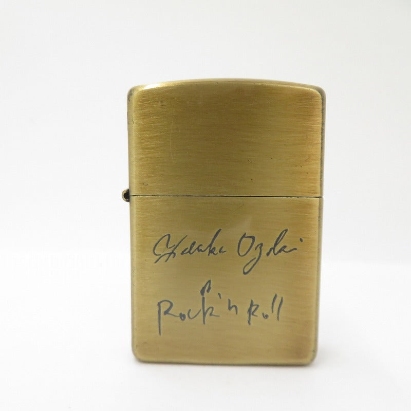 ZIPPO | ジッポ LIMITED EDITION 尾崎豊サイン刻印 ライター ゴールド【瀬戸大橋店】