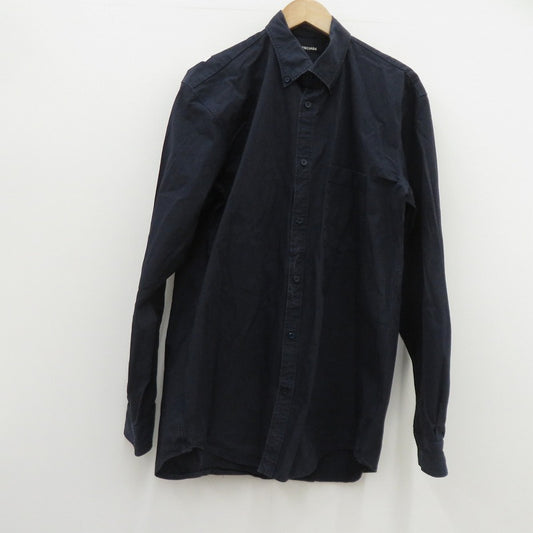 BALENCIAGA | バレンシアガ 長袖シャツ ネイビー サイズ：37【瀬戸大橋店】
