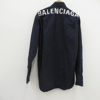 BALENCIAGA | バレンシアガ 長袖シャツ ネイビー サイズ：37【瀬戸大橋店】