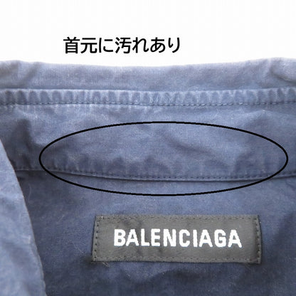 BALENCIAGA | バレンシアガ 長袖シャツ ネイビー サイズ：37【瀬戸大橋店】