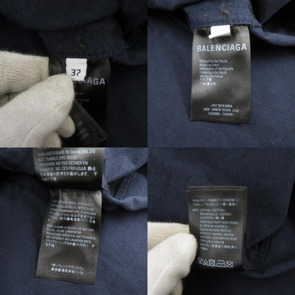 BALENCIAGA | バレンシアガ 長袖シャツ ネイビー サイズ：37【瀬戸大橋店】