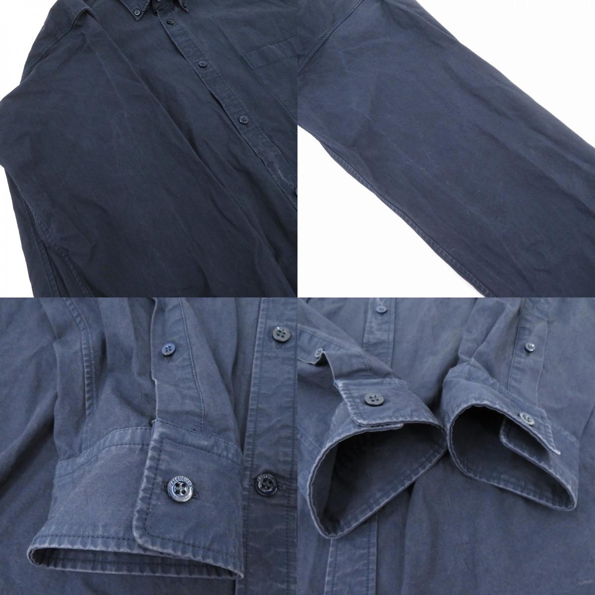 BALENCIAGA | バレンシアガ 長袖シャツ ネイビー サイズ：37【瀬戸大橋店】