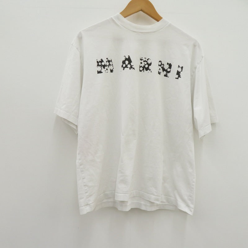 MARNI | マルニ POP FIELDS ロゴ 半袖Ｔシャツ HUMU0223IP ホワイト サイズ：50【瀬戸大橋店】