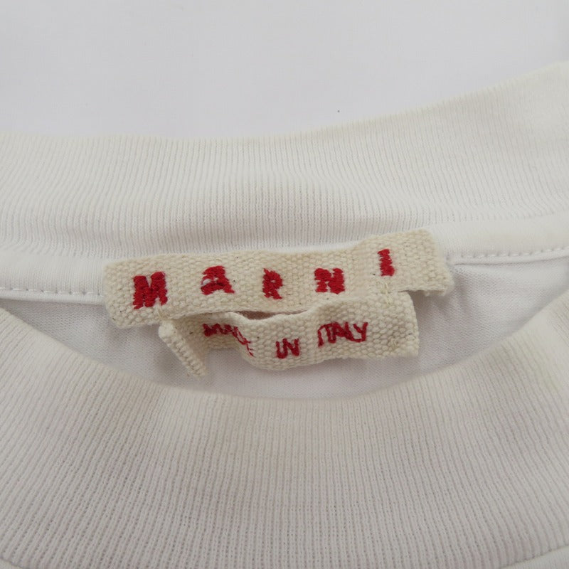 MARNI | マルニ POP FIELDS ロゴ 半袖Ｔシャツ HUMU0223IP ホワイト サイズ：50【瀬戸大橋店】