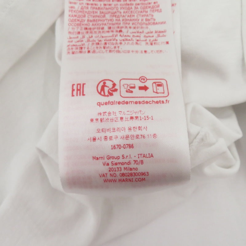 MARNI | マルニ POP FIELDS ロゴ 半袖Ｔシャツ HUMU0223IP ホワイト サイズ：50【瀬戸大橋店】