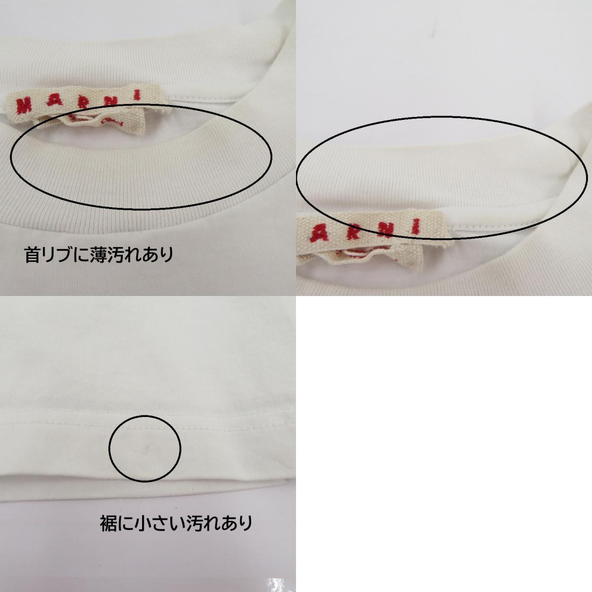 MARNI | マルニ POP FIELDS ロゴ 半袖Ｔシャツ HUMU0223IP ホワイト サイズ：50【瀬戸大橋店】