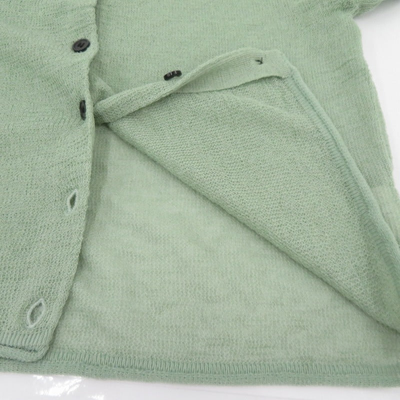 CLANE | クラネ SHEER ROLLED EDGE KNIT CARDIGAN カーディガン 19106-2042 グリーン サイズ：2【瀬戸大橋店】