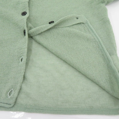 CLANE | クラネ SHEER ROLLED EDGE KNIT CARDIGAN カーディガン 19106-2042 グリーン サイズ：2【瀬戸大橋店】