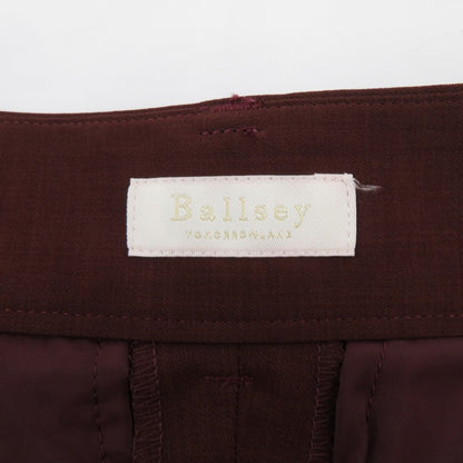 BALLSEY | ボールジー ポリエステルツイル 2タックスラックスパンツ その他ボトムス 11-04-42-04502 ボルドー/バーガンディー サイズ：32【瀬戸大橋店】