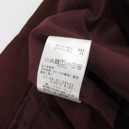 BALLSEY | ボールジー ポリエステルツイル 2タックスラックスパンツ その他ボトムス 11-04-42-04502 ボルドー/バーガンディー サイズ：32【瀬戸大橋店】