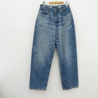 FASHIRU ×SOMETHING baggy fit Jeans デニムパンツ SFA13 サイズ:0 ブルー【瀬戸大橋店】
