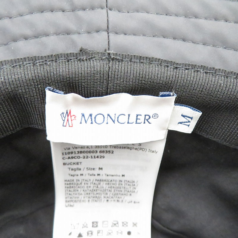 MONCLER | モンクレール BUCKET 22年製 バケットハット ハット I10913B00003 ブラック サイズ：M【瀬戸大橋店】