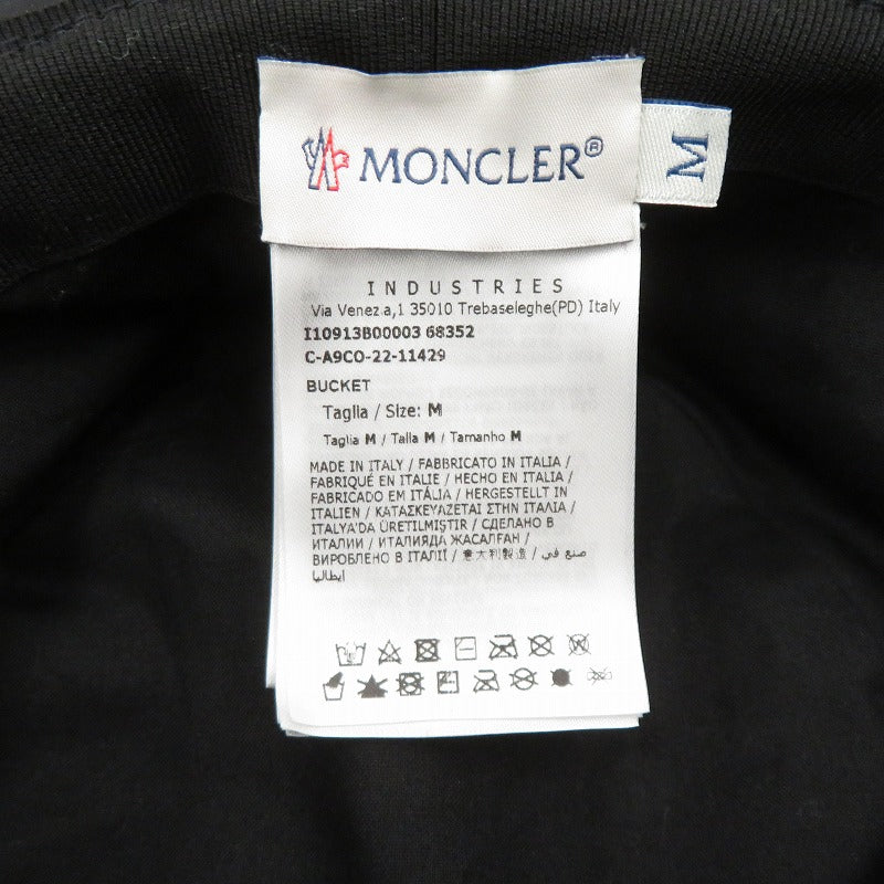 MONCLER | モンクレール BUCKET 22年製 バケットハット ハット I10913B00003 ブラック サイズ：M【瀬戸大橋店】