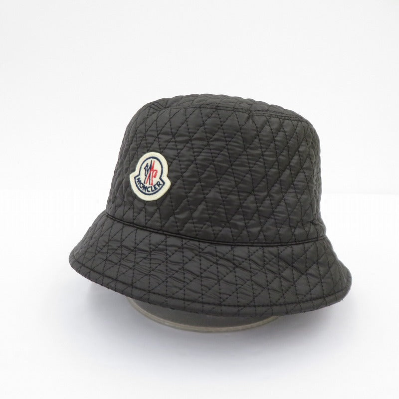 MONCLER | モンクレール ダイヤキルト バケットハット ハット ブラック サイズ：M【瀬戸大橋店】