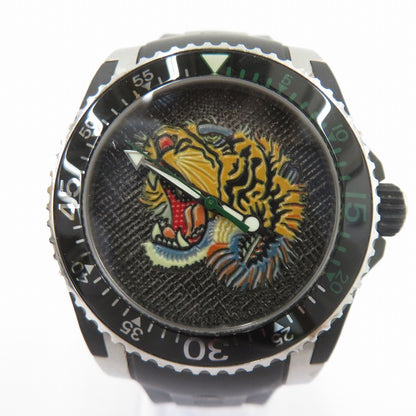GUCCI | グッチ DIVE Tiger アナログクォーツ 腕時計 YA136318 ブラック【瀬戸大橋店】