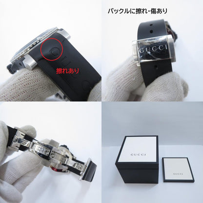 GUCCI | グッチ DIVE Tiger アナログクォーツ 腕時計 YA136318 ブラック【瀬戸大橋店】