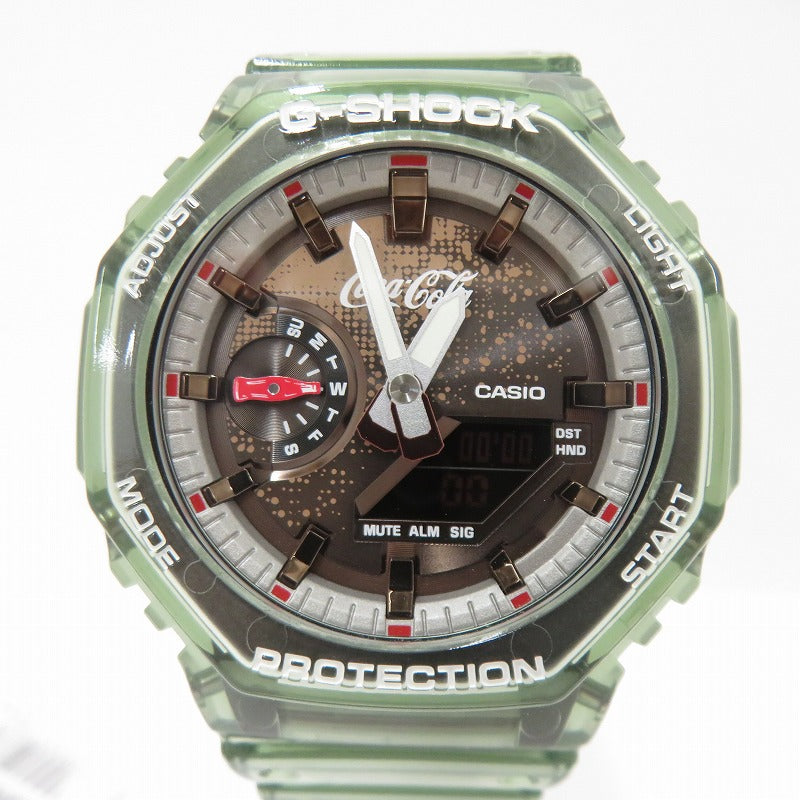 G-SHOCK | ジーショック ×Coca-Cola アナデジクォーツ 腕時計 GA-2100CC-3AJR グリーン【瀬戸大橋店】