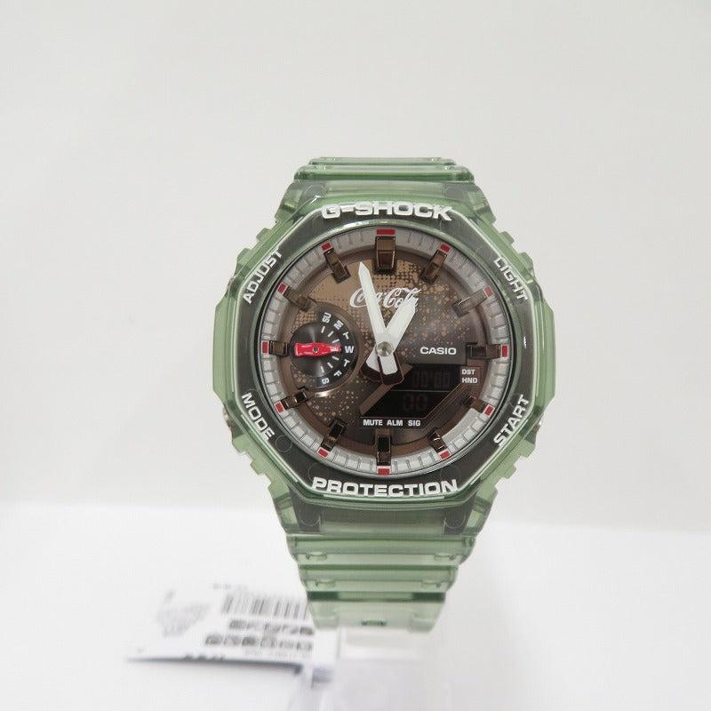 G-SHOCK | ジーショック ×Coca-Cola アナデジクォーツ 腕時計 GA-2100CC-3AJR グリーン【瀬戸大橋店】
