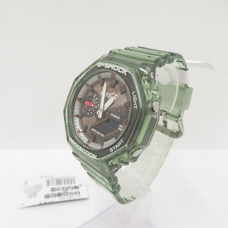 G-SHOCK | ジーショック ×Coca-Cola アナデジクォーツ 腕時計 GA-2100CC-3AJR グリーン【瀬戸大橋店】