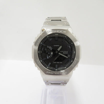 G-SHOCK | ジーショック FULL METAL/2100 Series アナデジソーラー 腕時計 GM-B2100SD-1AJF シルバー 文字盤ブラック【瀬戸大橋店】