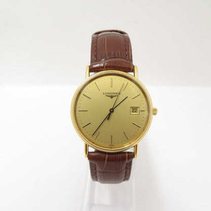 LONGINES | ロンジン グランドクラシック アナログクォーツ 腕時計 L4.636.2 ブラウン 文字盤ゴールド【瀬戸大橋店】