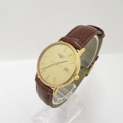 LONGINES | ロンジン グランドクラシック アナログクォーツ 腕時計 L4.636.2 ブラウン 文字盤ゴールド【瀬戸大橋店】