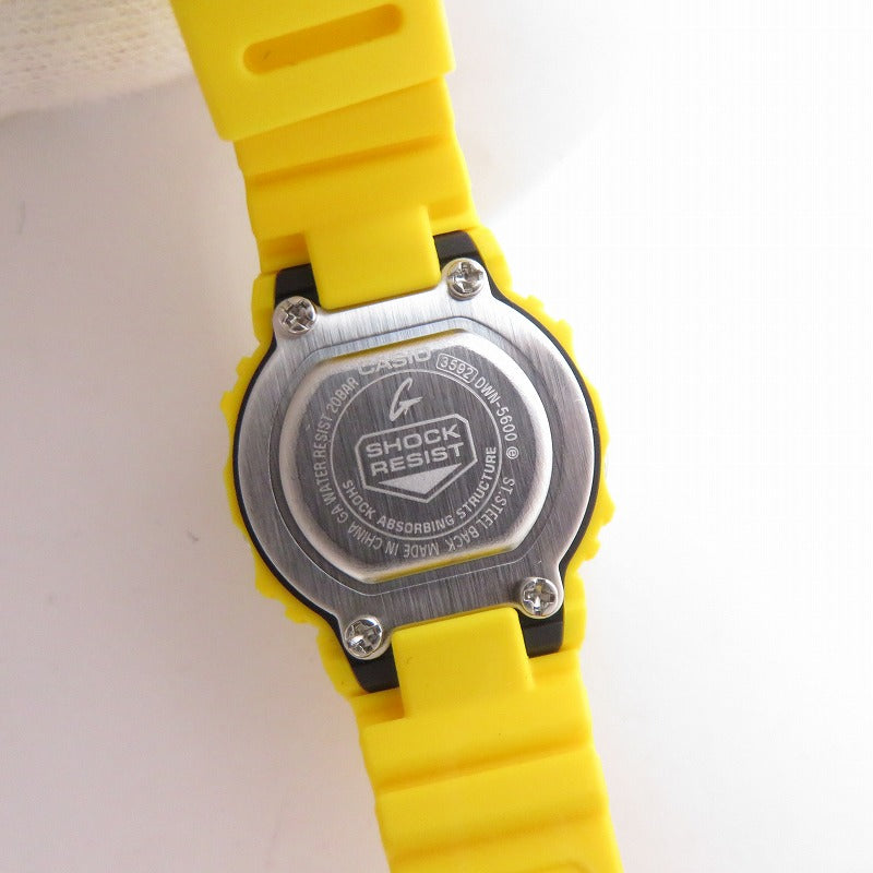 G-SHOCK | ジーショック デジタルクォーツ 指輪サイズ 腕時計 DWN-5600-9JR イエロー【瀬戸大橋店】