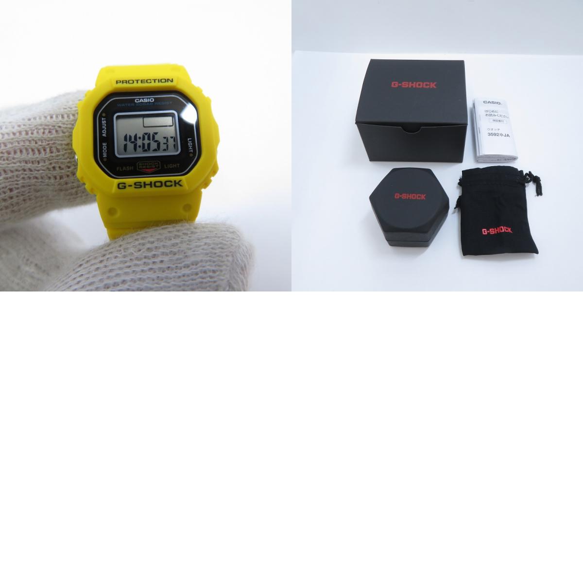 G-SHOCK | ジーショック G-SHOCK nano デジタルクォーツ　指輪サイズ 腕時計 DWN-5600-9JR イエロー【瀬戸大橋店】