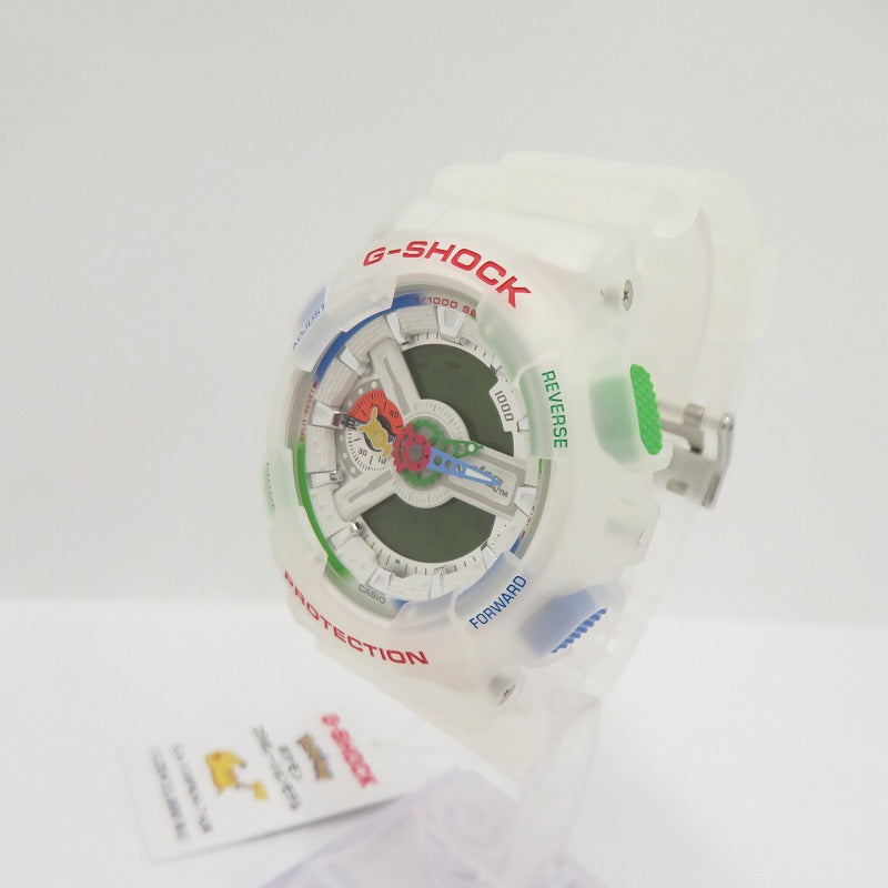 G-SHOCK | ジーショック ×Pokemon 30周年 アナデジクォーツ 腕時計 GA-110PKM-7AJR ホワイト【瀬戸大橋店】