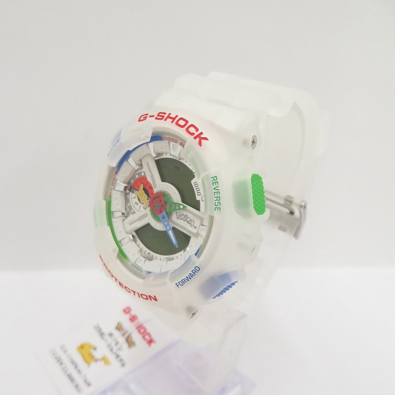 G-SHOCK | ジーショック ×Pokemon 30周年 アナデジクォーツ 腕時計 GA-110PKM-7AJR ホワイト【瀬戸大橋店】
