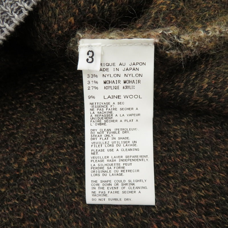 Yohji Yamamoto POUR HOMME | ヨウジヤマモトプールオム 2013AW セーター HQ-K16-192 ブラウン サイズ：3【瀬戸大橋店】