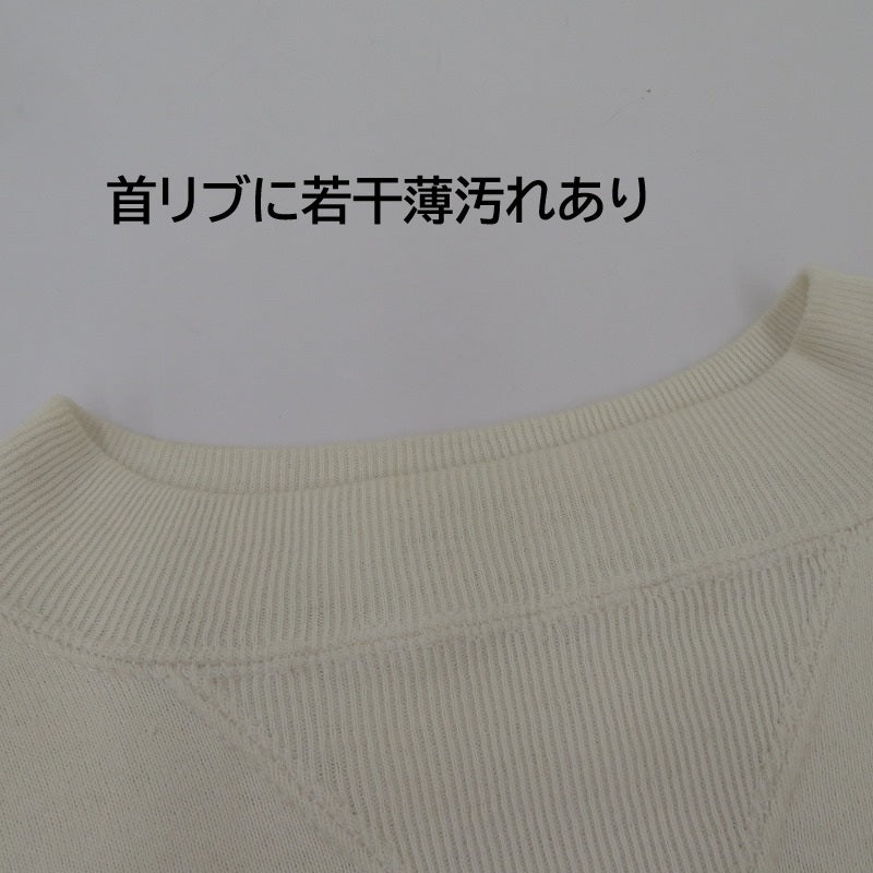 両前V はめ込み 40s スウェット ホワイト サイズ：不明【瀬戸大橋店】