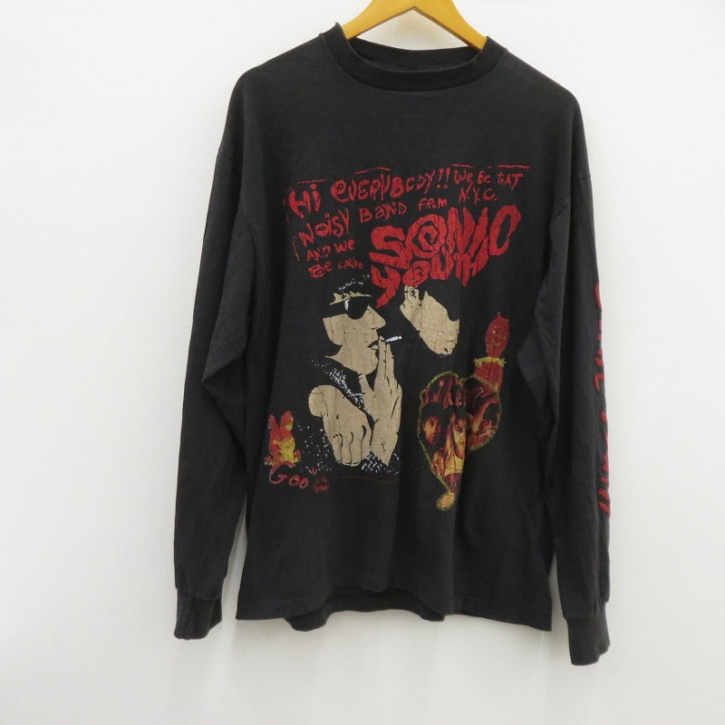 giant SONIC YOUTH USA製 長袖Ｔシャツ ブラック サイズ：XL【瀬戸大橋店】