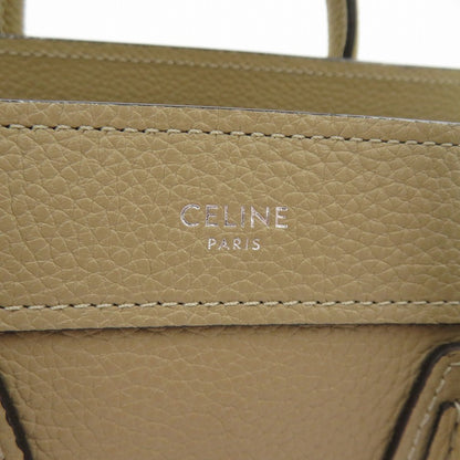 CELINE | セリーヌ ラゲージ ナノ ショッパー ハンドバッグ 189243DRU ベージュ【瀬戸大橋店】