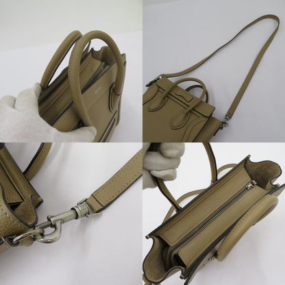 CELINE | セリーヌ ラゲージ ナノ ショッパー ハンドバッグ 189243DRU ベージュ【瀬戸大橋店】