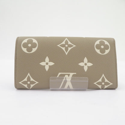 LOUIS VUITTON | ルイ・ヴィトン ポルトフォイユ・サラ NM バイカラー モノグラム アンプラント 長財布 M81049 ベージュ【瀬戸大橋店】