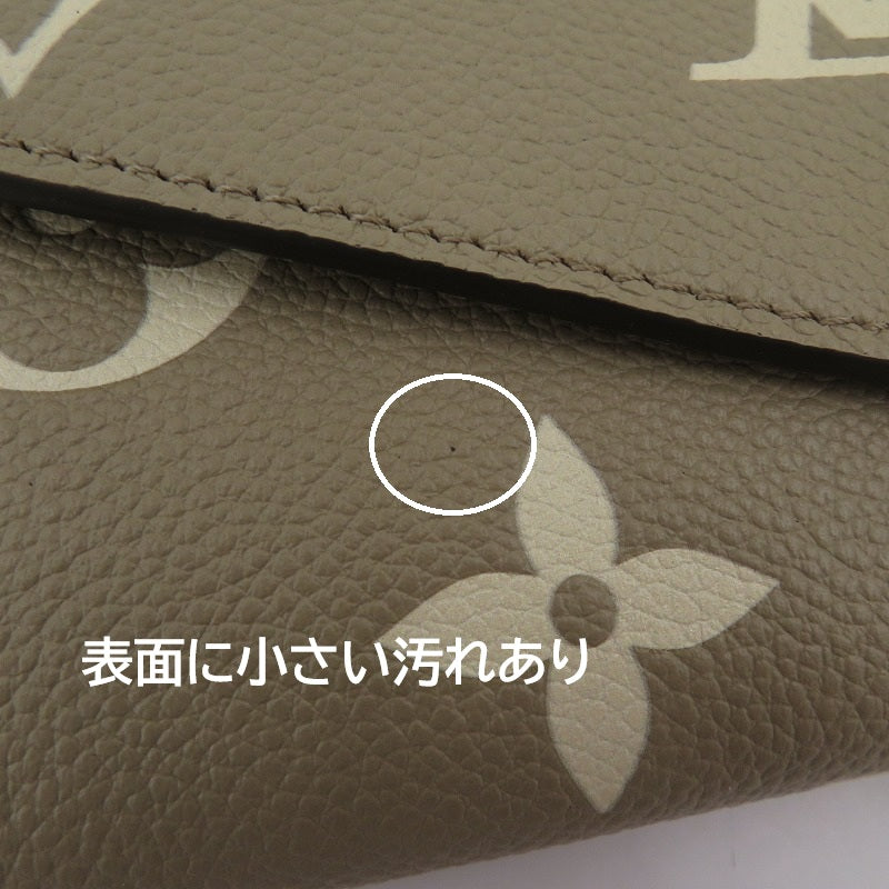 LOUIS VUITTON | ルイ・ヴィトン ポルトフォイユ・サラ NM バイカラー モノグラム アンプラント 長財布 M81049 ベージュ【瀬戸大橋店】