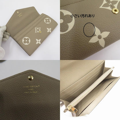 LOUIS VUITTON | ルイ・ヴィトン ポルトフォイユ・サラ NM バイカラー モノグラム アンプラント 長財布 M81049 ベージュ【瀬戸大橋店】