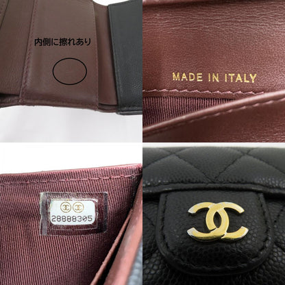 CHANEL | シャネル キャビアスキン 長財布 ブラック【瀬戸大橋店】