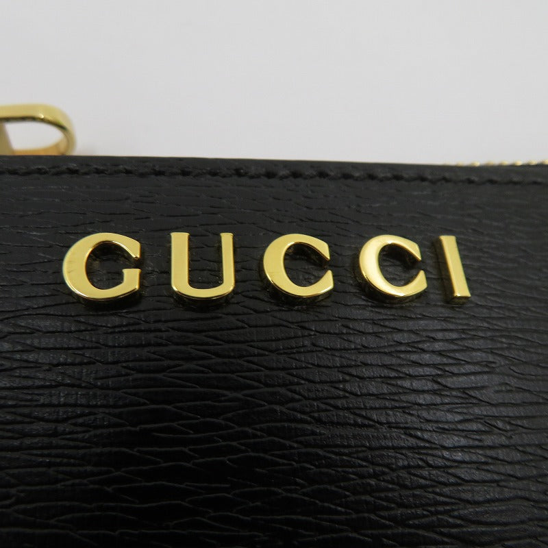 GUCCI | グッチ スクリプト ジップ キーケース コインケース 790102・0416 ブラック【瀬戸大橋店】