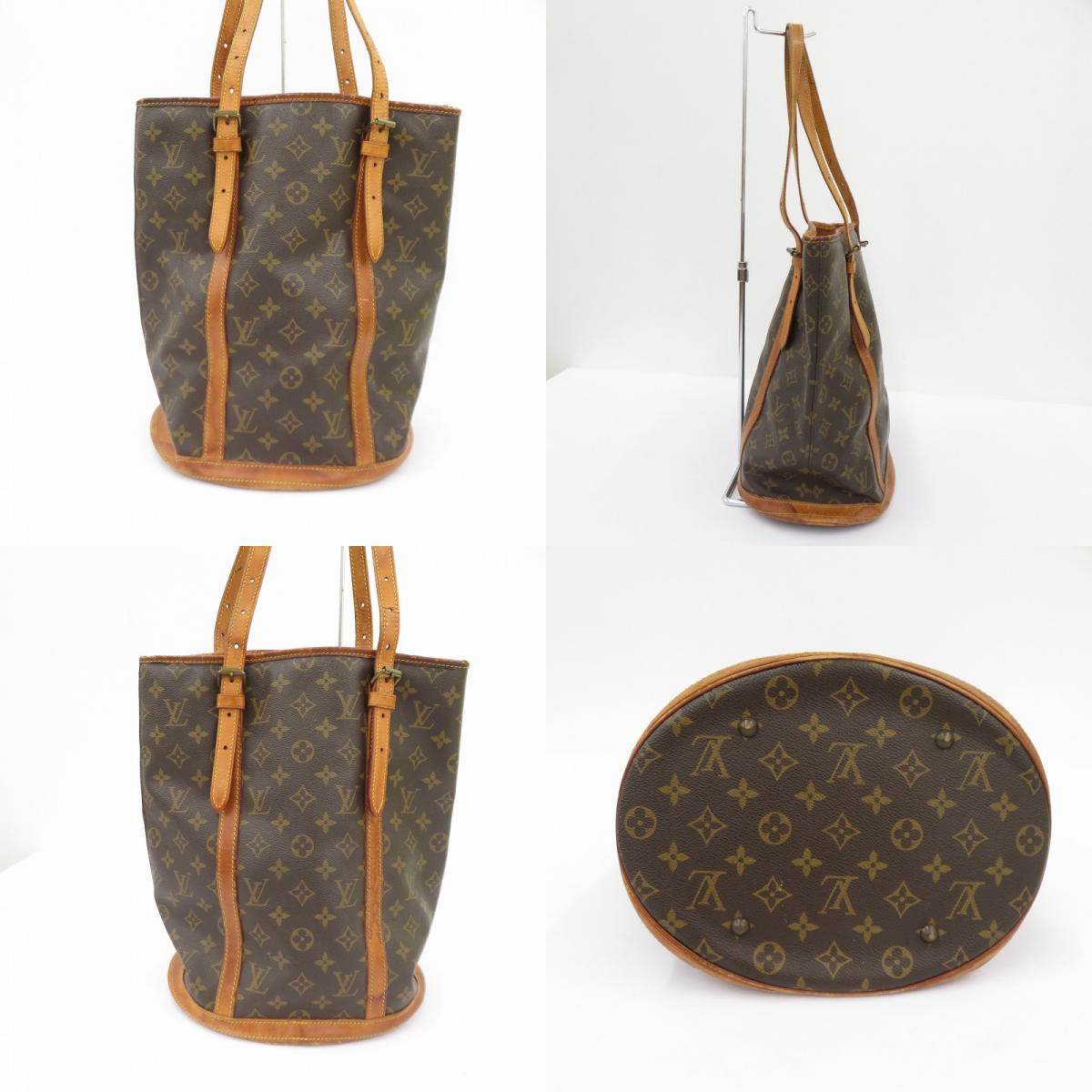 LOUIS VUITTON | ルイ・ヴィトン バケット GM モノグラム トートバッグ M42236 ブラウン【瀬戸大橋店】