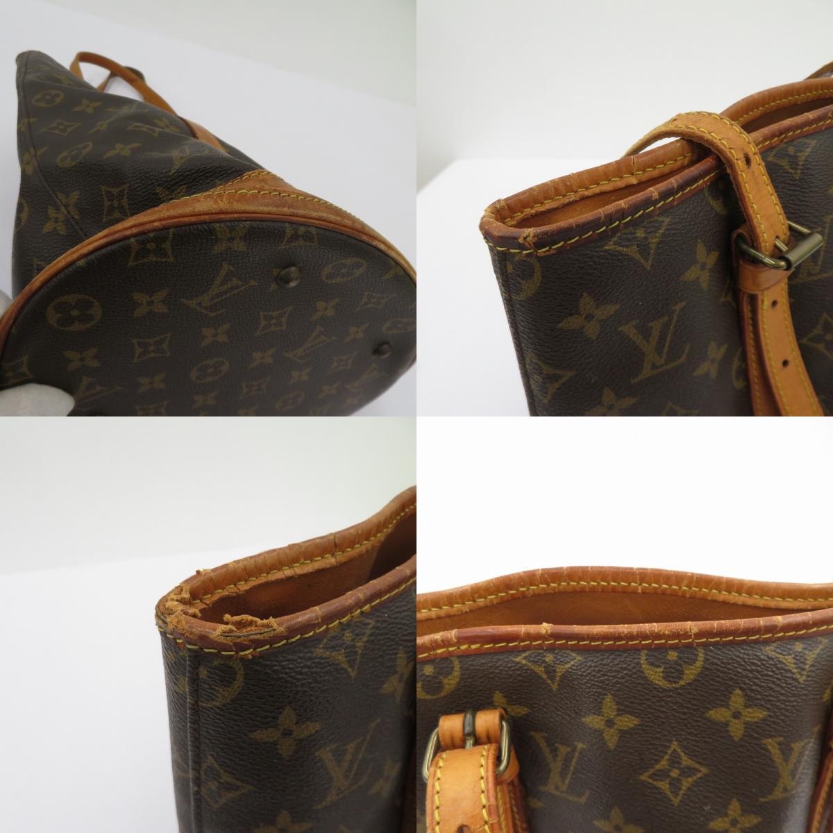 LOUIS VUITTON | ルイ・ヴィトン バケット GM モノグラム トートバッグ M42236 ブラウン【瀬戸大橋店】