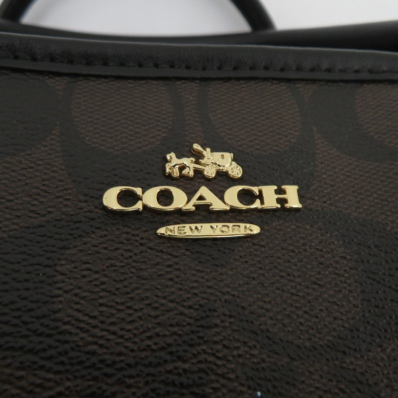 COACH | コーチ シグネチャー スモール マーゴット キャリーオール ハンドバッグ F1721-F58310 ブラウン【瀬戸大橋店】