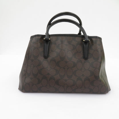 COACH | コーチ シグネチャー スモール マーゴット キャリーオール ハンドバッグ F1721-F58310 ブラウン【瀬戸大橋店】