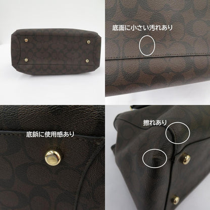 COACH | コーチ シグネチャー スモール マーゴット キャリーオール ハンドバッグ F1721-F58310 ブラウン【瀬戸大橋店】