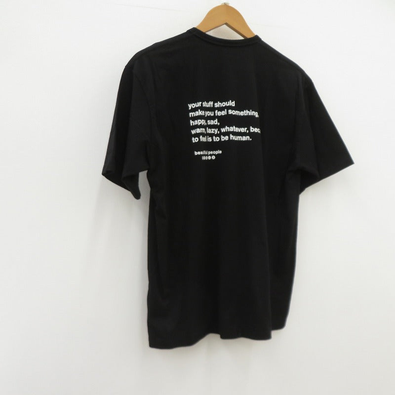 beautiful people | ビューティフルピープル 半袖Ｔシャツ サイズ:190 ブラック【瀬戸大橋店】