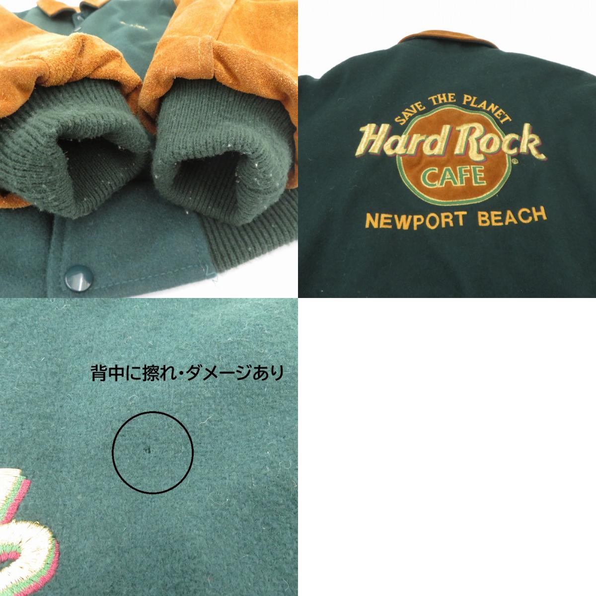 Hard Rock CAFE | ハードロックカフェ ウールジャケット スタジャン グリーン サイズ：S【瀬戸大橋店】